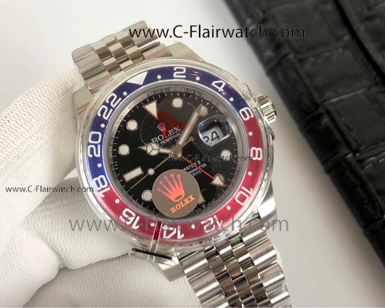 Super Clone Rolex GMT-Master 2 Pepsi Bezel Watch - Swiss 2836